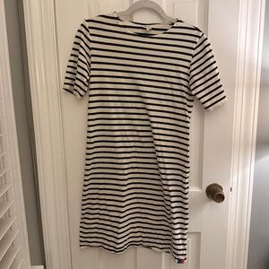 Kule Striped Black and White T Shirt Dress | XS